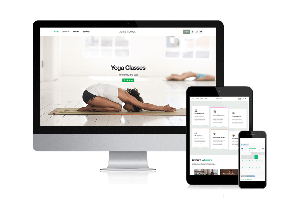 Sites web de réservation de yoga